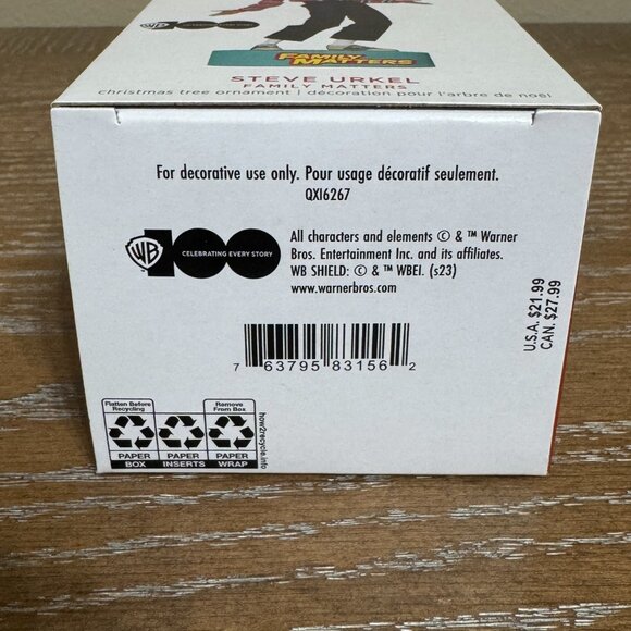 2023 Hallmark Keepsake Family Matters Steve Urkel Magic Sound Ornament New - Picture 4 of 4